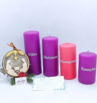 Advento žvakių rinkinys, 04