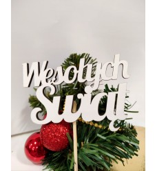 Kalėdinė dekoracija "Wesołych Świąt" 15