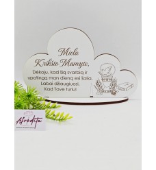 Balta medinė širdelė 01 
