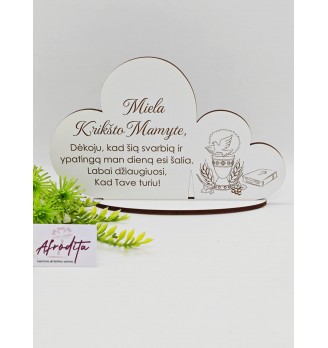 Balta medinė širdelė 01 