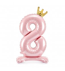 Pastatomas folinis balionas "8" 84 cm, 09