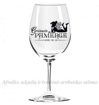 Vyno taurė "Geriausia Pamergė", 1 vnt 05