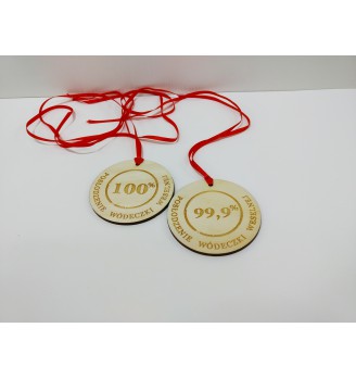 Medinis medalis "100 % ir 99,9 %" 01, 1 vnt